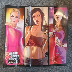 POSTER / MAP ONLY Grand Theft Auto IV Complete Edition Liberty City Xbox 360/One - Picture 1 of 4