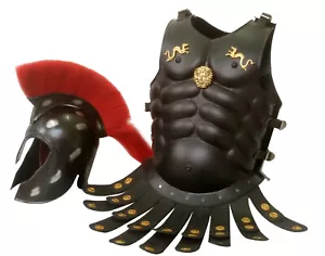Halloween Troy Helmet Medieval Greek Best Armor Spartan Muscle Jacket Gift Item - Picture 1 of 3