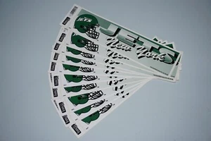 Vintage Team NFL New York Jets 3" x 10.75" NFL Bumper Stickers Lot of 10 (b) - Picture 1 of 1