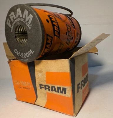 NOS Vintage Fram Oil Filter CH200PL AC Chevrolet 1962-67 Chevrolet Camaro BelAir - Image 1 of 3