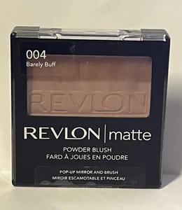 Revlon Matte Powder Blush with Pop-Up Mirror and Brush, 004 Barely Buff, 0.18 oz - Picture 1 of 4