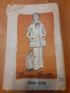 VTG Marian Martin Pattern 9318 Size 16 Maternity Top And Skirt