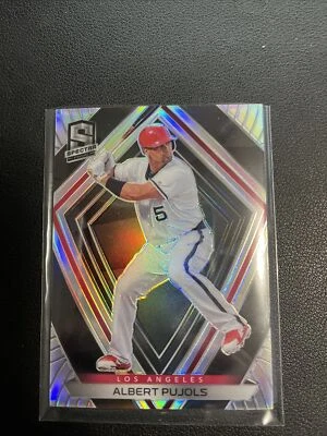 2020 Panini Chronicles Spectra ALBERT PUJOLS Silver Prizm #12 Angels *REFRACTOR* - Image 1 of 2