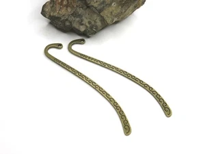 Lot 5 marque pages bronze vintage arabesque pour créations - Picture 1 of 1