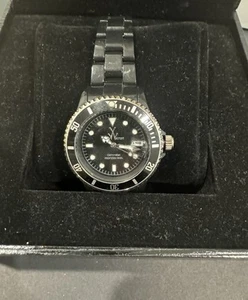 Toy Brand Watch Men’s Women’s Black Dial Date Clear Case Black Plastic Quartz - Picture 1 of 8
