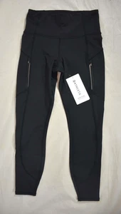 NWT $109 Athleta Size XS Black Rainier 7/8 Tight Winter Run Workout Pant #985342 - Picture 1 of 7
