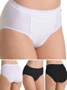 Sloggi Tai Briefs Control Knickers High Leg 94% Cotton Shaping Brief Lingerie - Picture 1 of 8