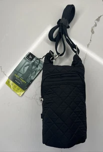 TRAVELON Anti-Theft RFID Black Quilted Crossbody Travel Bag - Picture 1 of 10