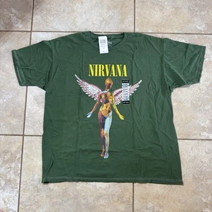 Nirvana In Utero Angel Green Women's T-Shirt Green 2XL New - Picture 1 of 6