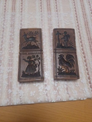 2 x Altes Wachsmodel alte Motive - Bild 1 von 2