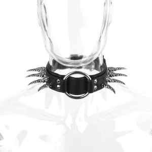Punk Riveted Necklace for Men Women, Collar Choker, Party Club Cosplay Prop New - Picture 1 of 24