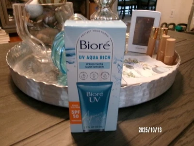 Biore UV Aqua Rich Daily Hydrating Facial Weightless Moisturizer SPF 50 - 1.7 oz - Image 1 of 4