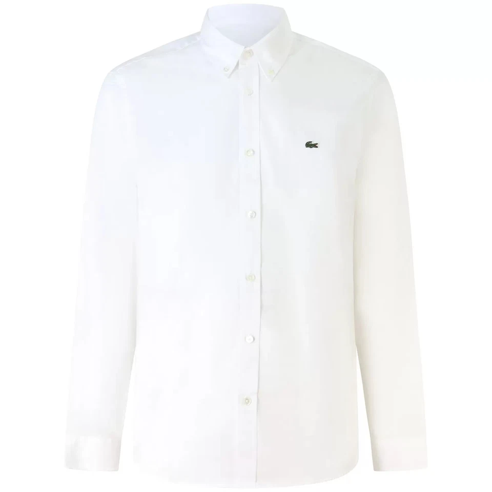 LACOSTE - Camicia bianca con mini logo per uomo - Immagine 1 di 1