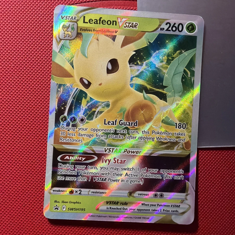 Leafeon VSTAR - SWSH195 Promo SWSH: Sword & Shield Promo Cards Pokemon TCG NM - Image 1 of 2