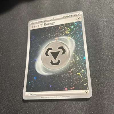 HD 4 Cosmo Swirls Basic Metal Energy  008 Scarlet & Violet Holo Pokemon Card - Image 1 of 4