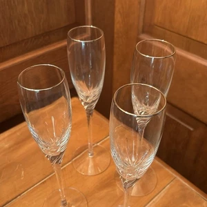 Set of 4 Lenox USA Vintage Platinum Champagne Millennium Edition 9.5" - Picture 1 of 6