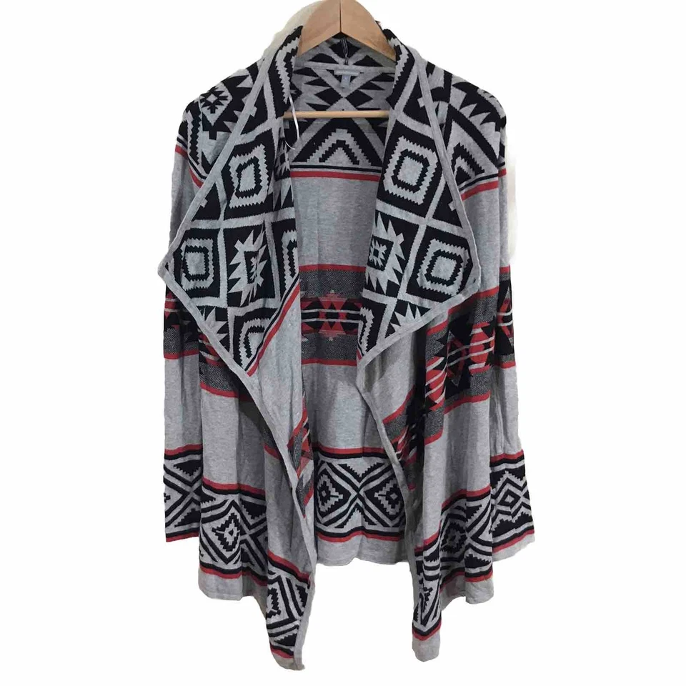 Кардиган Charlotte Russe с открытой передней частью с ацтекским узором женский M Y2K - Изображение 1 из 4