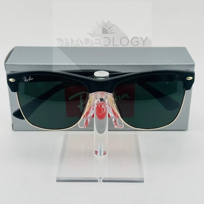 Gafas de sol Ray-Ban RB4175 877 Clubmaster de gran tamaño 57 mm negro mate lentes G-15 Foto 1 de 4