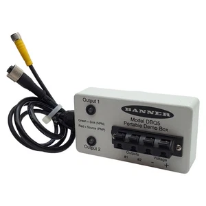 Banner DBQ5 39535 Mechanical Switch Portable Demo Box, 2-Outputs, 4-Pin M12 - Picture 1 of 11