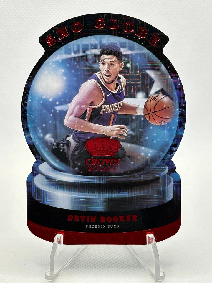 2021-22 Panini Crown Royale #12 Devin Booker (Sno Globe Asia Red) - Image 1 of 2