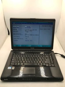 Toshiba Satellite L305 Intel Celeron 900 2.2GHz 15.4" Laptop- BOOTS TO BIOS -MZ - Picture 1 of 7