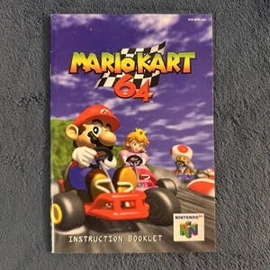 Mario Kart 64 (Nintendo 64) N64 Manual Folleto de instrucciones Solo GUÍA - Imagen 1 de 7