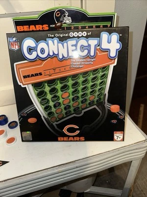 Connect 4 Game- Chicago Bears NFL Football by Hasbro - Rare- Pre-owned Complete - Image 1 of 4