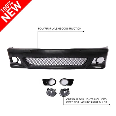 Front Bumper Conversion Cover W/Fog Light  For BMW E39 5 SERIES 1996-2003 Fit M5 - Image 1 of 4