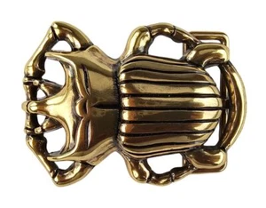 Buckle Gürtelschließe Gürtelschnalle für Wechsel-Gürtel 4cm Skarabäus altmessing - Bild 1 von 3