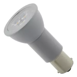 Satco S29004 3W LED 12V Elevator Bulb 12V R12 SC Bayonet BA15s 3000K Warm White - Picture 1 of 7