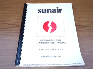 Sunair SSB Transceiver Manual ASB-125, ASB-60 - Bild 1 von 3