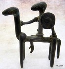 MALI DOGON REITER KRIEGER BRONZE VERLORENE FORM EQUESTRIAN CAVALIER WARRIOR