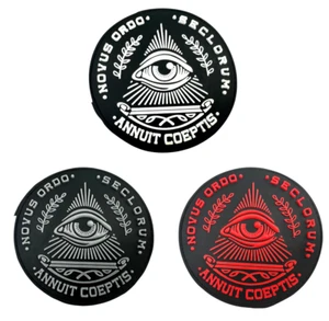 Illuminati Eye of Providence Annuit Coeptis Airsoft Paintball PVC Morale Patch - Picture 1 of 15