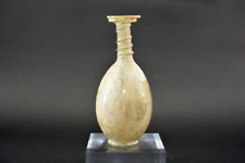 A rare and beautiful 3rd century Roman glass flask light green ET