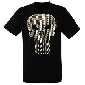 Punisher Bling Logo Men's T-Shirt, Black - Picture 1 of 1