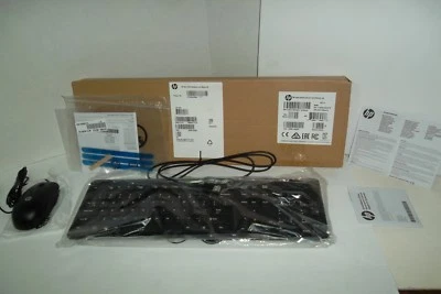 HP SK-2120 Multimedia USB Keyboard 5V 803181-001 + Mouse 672654-001 SM-2027 NEW - Image 1 of 4