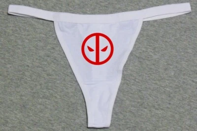 Tanga Deadpool Superhéroe Divertido Sexy Halloween Juegos con disfraces Brilla en la Oscuridad Puta Tanga Foto 1 de 4
