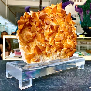 14.54LB Natural red columnar calcite quartz crystal spiritual energy in Hubei, C - Picture 1 of 15