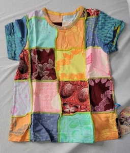 Juana De Arco Nido Patch T-Shirt Patchwork-Juana Print Mix-04 100 Free Shipping - Picture 1 of 4