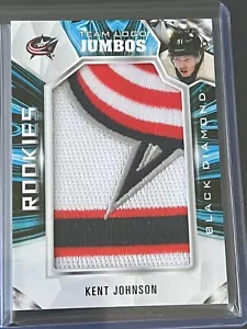 Kent Johnson Logo Jumbos Aufnäher 22-23 UD schwarz Diamant Columbus - Bild 1 von 2