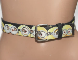 DESPICABLE ME / MINIONS Kids Webbing Belt Roller Buckle SIZE Fits 26"-28" waist - Picture 1 of 7