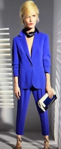 ESCADA NWT Bianda Periwinkle Size 38 8 M 4 Season One-Button Jacket Blazer - Picture 1 of 10