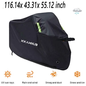 4XL Motorcycle Cover Waterproof UV Dust Sun Snow Protector Rain Cover Universal - Picture 1 of 11