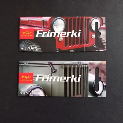 ISLANDA 2006/ LIBRETTI - AUTOMOBILI, SERIE DI 2 LIBRETTI INTEGRI MNH** - Image 1 of 3