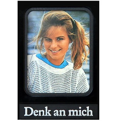 Auto Fotorahmen Bilderrahmen DENK AN MICH aus 1981 mit Klebepad HR Art. 2374 - Bild 1 von 2