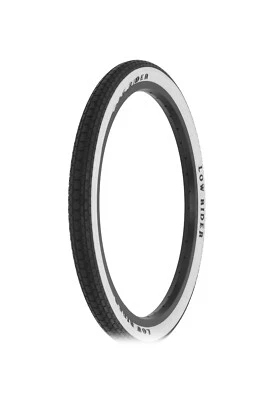 20 X 1.75 BLACK/WHITE ORIGINAL 8 BALL ICONIC LOWRIDER RAISED LETTER BRICK TREAD. - Image 1 of 2