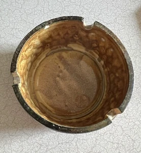 Vintage Small Ceramic Ashtray Textured Small Flaw - Picture 1 of 5