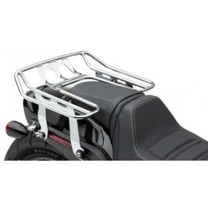 Portaequipajes Cobra cromado grande desmontable envolvente alrededor Harley Softail M8 FXBB FLSL - Imagen 1 de 2