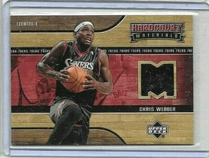 CAMISETA USADA CHRIS WEBBER 2006-07 CUBIERTA SUPERIOR MATERIALES DE CORTE DURA JUEGO - Imagen 1 de 1