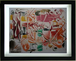 Dessin Gouache COMPOSITION ABSTRAITE de ROBERT CALIX (1919/2008) - Imagen 1 de 7
